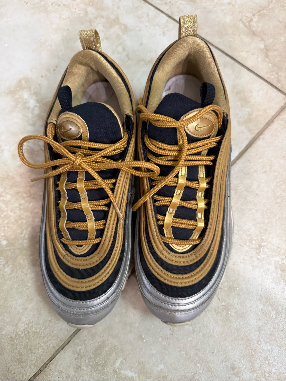 Nike Black, Gold & Silver Sneakers